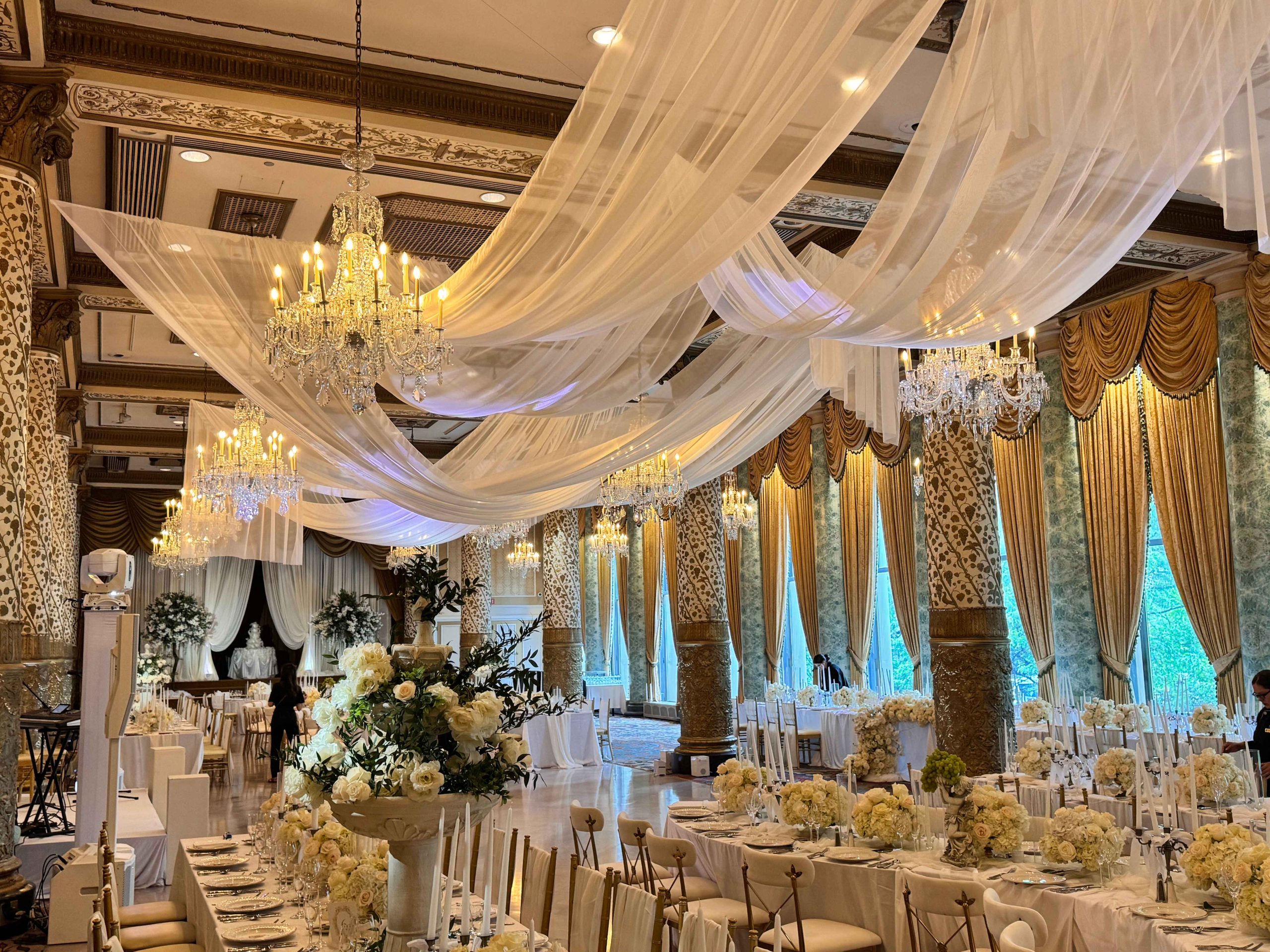 the drake hotel, ceiling drape