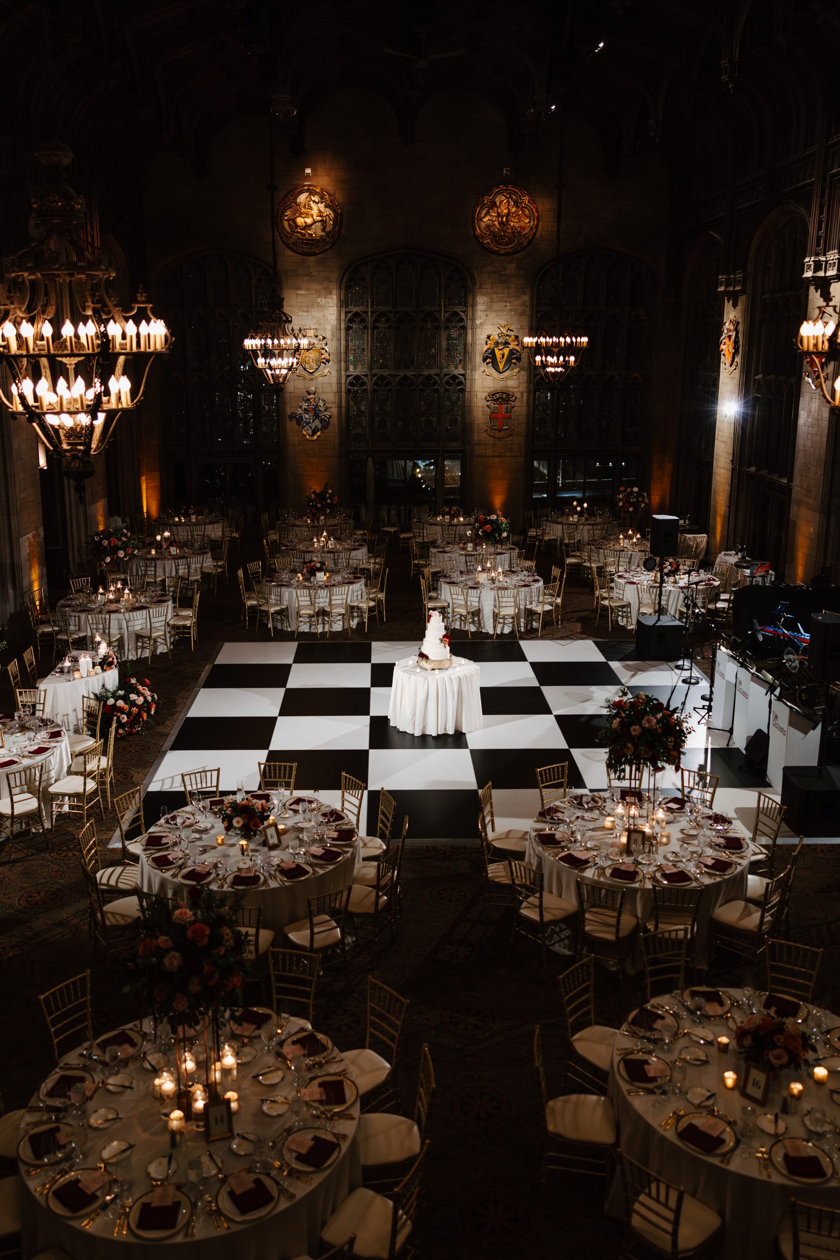 university club of chicago checkerboard dance floor